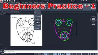 AutoCAD 2020 complete tutorial for beginners | 2D Drawing Basic Practice 1