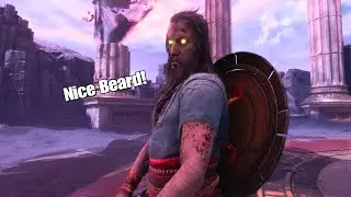 Rare Voice Lines During Tyr VS Kratos (Reacts To Kratos Combat,Teases,Compliments Him)