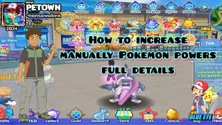 Petown how to manually increase Pokemon power and make strong full detail in tamil #petown #pokemon