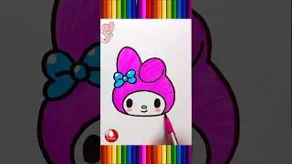 How to draw My Melody #mymelody #drawing #trending #shorts