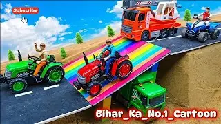 Track and tractor cartoon lltractor wala cartoon video ll#toys#cartoon#youtube#youtubevideo#tractor 