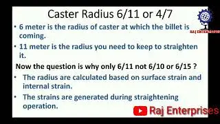 #CCM CCM caster radius know about radius