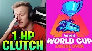 TFUE WITH HIS *1 HP CLUTCH* ON WORLD CUP FINALS WEEK 1 | TFUE FORTNITE WORLD CUP EPIC CLUTCHES