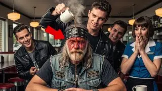 Bullies Poured Hot Coffee On An Old Biker leader&mdash; Seconds Later, The Whole Gang Arrived
