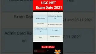 UGC NET Admit Card 2021 OUT | #UGC #NET #AdmitCard