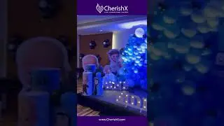 Cute Boss Baby Stage Decoration for Kids Birthday Party 🤩By CherishX #shorts #kidsbirthday #trending