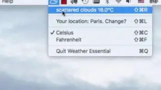 Demo video of the Weather Essential OS X app