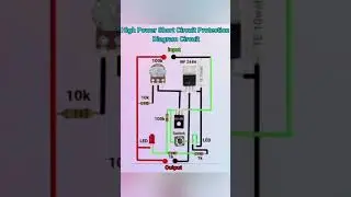 high power short circuit protection circuit #circuitbasics #circuitdiagram