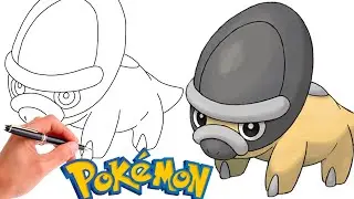 How To Draw SHIELDON POKEMON #410 | Generation 4
