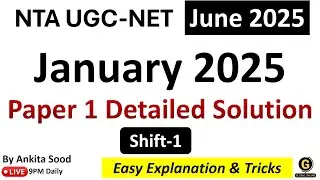 UGC NET Paper 1 Marathon | All 10 Units Updated PYQs from January 2025 | NET June 2025 Preparation