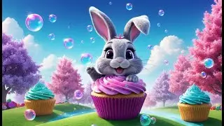 Cupcake Bunny’s Bubblegum Adventure | Sweet Bunny Rhyme for Kids | Bubbles, Giggles & Fun