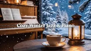 🎄 Cozy Winter Jazz & Piano Instrumental (2 Hours) | Cafe BGM | No Lyrics