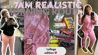 MY *realistic* 7AM MORNING ROUTINE ꨄ︎| gym,grwm,chit chat,etc.