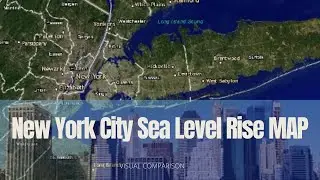 New York City Sea Level Rise Map (0-60 m) #climatechange #floodmap #sealevelrise