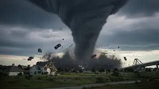 When a Super-Wedge Tornado Swallows Everything &mdash; 4K Scientific Simulation