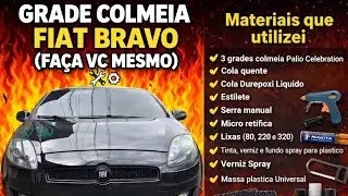 Grade colmeia Fiat Bravo - Tutorial (faça vc mesmo)