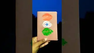 Indian Flag Drawing on Leaf🌿#leafprint #leafart #art #shorts