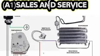 refrigerator difrost problem timer or wiring.fridge mai defrost nahi hora time or wiring problem.