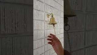 35584 Gold Brass Metal Bell Wall Hanging with Chain Ringer, 5&Prime; x 3 5&Prime; x 5&Prime;, Video