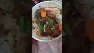Yummy Wanton Soup,  Braised Beef and Steamed Siomai     #shorts #food #enjoy #shortvideo
