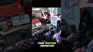 They Missed the Final Penalty for Duty! | Heroic Moment from Croatian Firefighters #shorts