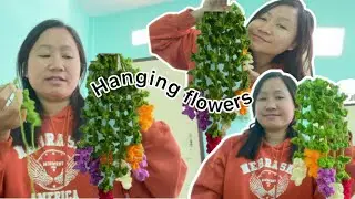 A day in my life🌸🌸crochet hanging flowers 🌺