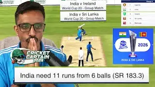 T20 Cricket World Cup 2026 Team India Campaign | vs Ireland, Srilanka Cricket Captain 2024 Gameplay