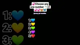 choose one number &hearts;️ select any one number 😜 tag you love 💕😘💋🦋#sshorts #ytshots#lovequiz