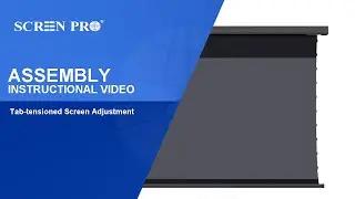 SCREENPRO Motorized Drop-down Projection Screen Tutorial | J series