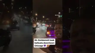 Mr. Gotdamnit took hellcats downtown Chicago 😈 #viral