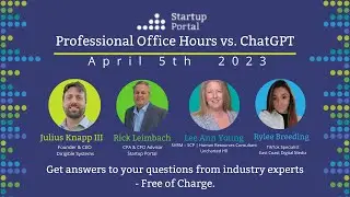 Startup Portal - Professional Office Hours -April 5th