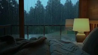 Forest Night Rain with Soft Piano 🎹 Deep Sleep Music for Anxiety Relief Meditation & Relaxation