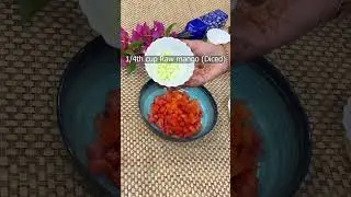 #shorts Watermelon Papaya Salad - Refreshing & Tasty Summer Snack #watermelon #easy #foodie #foryou