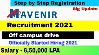 Mavenir Systems Off Campus Drive 2021 2020 2019 Batch | Hiring Fresher  2020 | Salary 6'50,000 LPA
