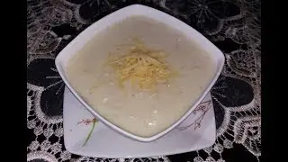 شوربة القرنبيط (الشفلور) بالجبن صحية و لذيذة