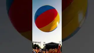 AI Music Festival giant beach ball