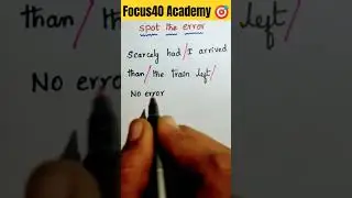 Spot the error-3 || English || Grammar || Competitive Exams || SSC CGL || CHSL || BANKING | MTS | GD