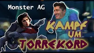 Lewandowski vs. Gerd M&uuml;ller portrayed by Monster AG