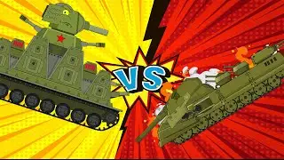 KB44 tank vs Big tanks - Cartoons about tanks - Cartoon Tank Animation