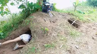 🔥 Survival Underground Shelter &ndash; Digging a Hidden Tunnel to Stay Safe in the Wild