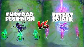Gusion Desert Spider VS Emperor Scorpion Skin Comparison