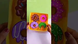 Paper Donut 🍩🤤 | Diy Donuts  #shorts #crafts-to-craft
