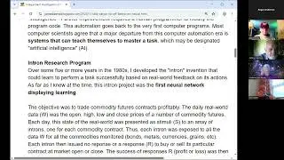 Did DARPA rip off James Keene on Neutral Network Learning AI? Cosmology session 16Nov2025