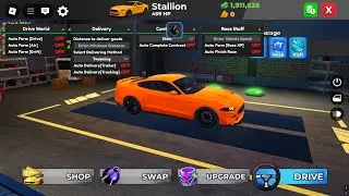 Drive World op script auto delivery, auto contracts, auto race and more