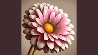 Pink Paper Daisy