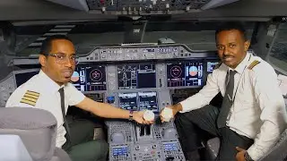 Ethiopian Airlines NEW ROUTE from Manchester to Geneva - AIRCRAFT TOUR - APRON VISIT & Celebrations