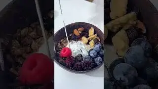 The Ultimate Chocolate Magic Shell Yogurt Bowl (ASMR) 🥥🍫