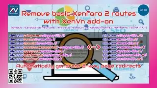 Remove basic Xenforo 2 routes with XenVn add-on