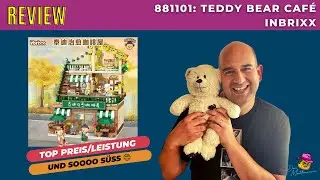 Zuckers&uuml;&szlig;: Das inbrixx Teddy Caf&eacute; samt Teddyb&auml;ren im Review // Set 881101