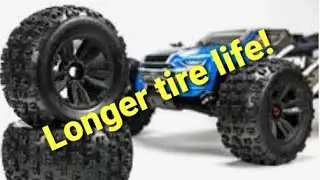 Arrma Kraton 6s V5. Custom upgrade. Extend life of RC car tires!